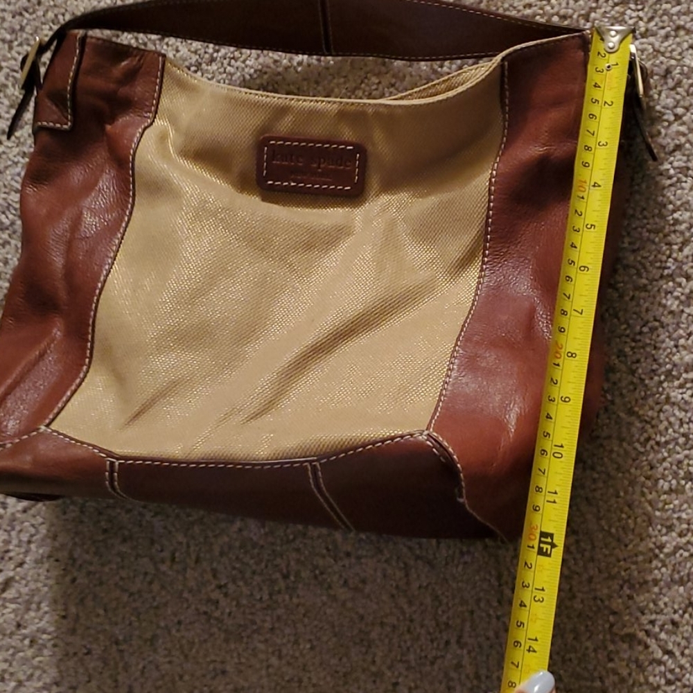 Kate Spade Leather Canvas Hobo Bag - Picture 14 of 14